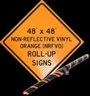  right Lane Closed Ahead  Non-reflective  Vinyl Roll-up Sign  48 X 48 Sign Only