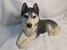 Original Sandicast Siberian Husky 1987 Sculpture Sandra Bruce Dog Figurine Brown