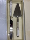 Ralph Lauren Pearl Handle 2 Piece Cake Knife   Server Set  A2