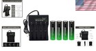 18650 Rechargeable Battery Charger For 26650 14500 16340 4 Pack