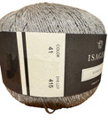 Lot Of 4 Balls Isager Bomulin Yarn Cotton Linen Shade 41 Granite Gray Italy
