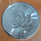 2020  5 Silver Canadian Maple Leaf 1 Oz Brilliant Uncirculated