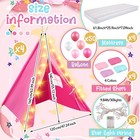 Lemosae 4 Pack Teepee Tent For Kids 61 81 X 25 98 X 7 09 Inches  Colorful 