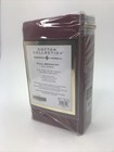 Levinsohn Cotton Collection Full 15  Drop Burgundy Bedskirt Split Corners Full