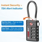 Tsa Approved Luggage Lock 4 Digit Combination Travel Suitcase Bag Padlock Reset