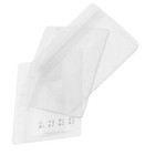 5 Pcs Clear Horizontal Soft Plastic Id Work Card Badge Holder
