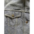 Vintage Roebuck Brand Denim Trucker Jacket Blue Cotton Contrast Stitch Mens 70s