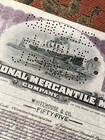 1926 International Mercantile Marine Company 55 Shares Stock Certificate