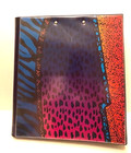 Mead Trapper Keeper Binder Animal Print Purple Pink Retro Vintage 80 s 90 s