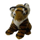 Vintage Princess Soft Toys Tiger Plush Stuffed Animal Brown Realistic Sitting 