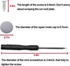 60pcs Car Roof Liner Ceiling Kit Repair Buckle Sagging Headliner Pins Rivet Snap