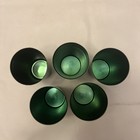 5 Pcs Anodized Aluminum Tumblers Drinking Glasses Vintage Retro Metal Cup Green