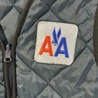 Vintage American Airlines Navy Blue Puffer Work Vest Usa Made Airplane Airport M