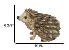 Realistic Faux Driftwood Finish Wild Spiny Mammal Hedgehog Animal Figurine 9 l