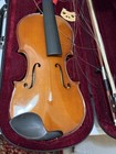 A  Schroetter Violin Model As-v060 4 4 With Case  broken For Parts Or Repair 