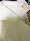Vintage New Soft Yellow Eyelet Light Cotton Blend Fabric 4 Yards 42 w