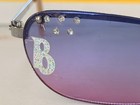 Y2k Bratz Doll Brand Ombre Gradient Wrap Visor Sunglasses Rhinestone Details