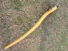 Vtg Sail Boat Nautical Laminated  Wooden 55  Total Length Tiller To Rudder 