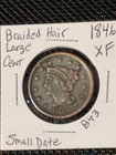 1846 Braided Hair Cent     Small Date    details 