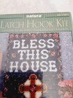 Bless This House Latch Hook Kit  r891 Natura Caron Approx  20 X 27 Inches Sealed