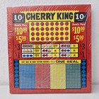 Vtg 1940 s Punch Board Trade Stimulator Cherry King Dime Slot Gambling Sealed