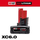 New Milwaukee M12 Redlithium Xc6 0 12v Lithium-ion Rechargeable Battery Pack  2