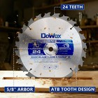 Dowox 10  Carbide Stacked Dado Saw Blade Set  Pro 24t  Silver 