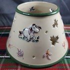Vintage Disney Winnie The Pooh   Friends Ceramic Jar Candle  lamp Shade  Topper
