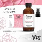 Rose Water Facial Toner - 4oz Alcohol-free Vegan All Natural -for All Skin Types