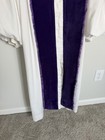 True Vintage 1970s Talon White Purple Velvet Clergy Priest Bishop Robe Pulpit
