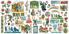 Graphic 45 Wonder Of Oz Ephemera Assortment 55 Die Cut Pieces Wizard Of Oz