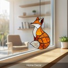 Hummingbird Flower Acrylic Suncatcher Window Hanging Faux Stained Glass Gift