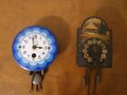 Antique Doll House German Miniature Decorative Wall Clocks Set Of 2