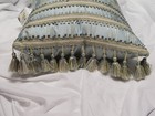 Croscill Wisteria Boudoir Fashion Pillow Blue Gold 20x15