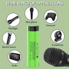 3 Pack Rechargeable Battery 3 7v 3500mah Capacity High Quality Flat Top Battery
