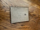 Vintage Convex Bubble Glass Reverse Painted Silhouette Picture 4  X 5 