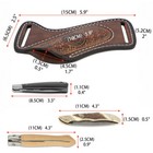 Tourbon Leather Folding Blade Knife Sheath Pancake Belt Knives Pocket Pouch