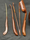 Chinese Tea Ceremony 6 In 1 Carved Wood Tea Making Kit Mother Of Pearl Inlay