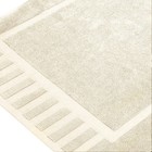 Luxury Ivory Bath Mat Floor Towel Set - 100  Cotton 22 x34   2 Pack