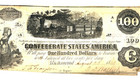 1862  100 Confederate States Of America Civil War Currency T-40    train    Note Xf