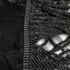 Tarot Ritual Altar Cloth Goth Fringed Tablecloth 42    X 18    Black Velvet Wiccan