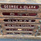 Antique Clark   s Spool Cabinet 