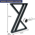 Metal Industrial Dining Modern Table Legs Desk Legs Base Cast Iron Welding Wroug