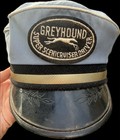 Vintage Original Greyhound Uniform Hat Super Scenicruiser Driver Good Condition