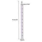 Stainless Steel Cable Railing Post Adjustable 0-90   Max 100kg Stairs   Handrail