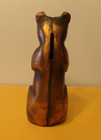 Antique- Cast Iron Bronze-  bear  -still Coin Bank