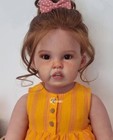 Toddler 30in Reborn Baby Girl Doll Rooted Hair Realistic Artist Painted Toy Gift