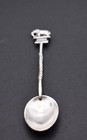 Antique Sterling Silver Small Spoon With Elephant