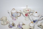 Small Porcelain Tea Sets     Floral Print     Lot Of 2     Used