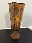 Vintage Tole Ware Style Pedestal Vase-french Design- Heavy Duty Unique